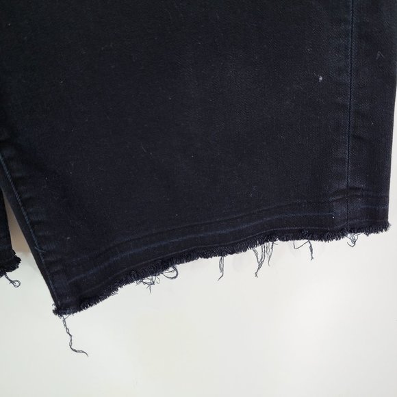 MADEWELL Women's Wide-Leg Crop Jeans in True Black: Drop-Hem Edition Size 27 - Picture 4 of 10